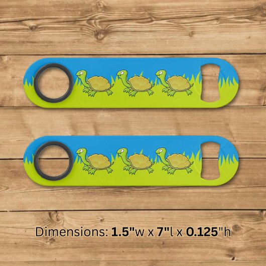 カメのキャラクター スピード栓抜き