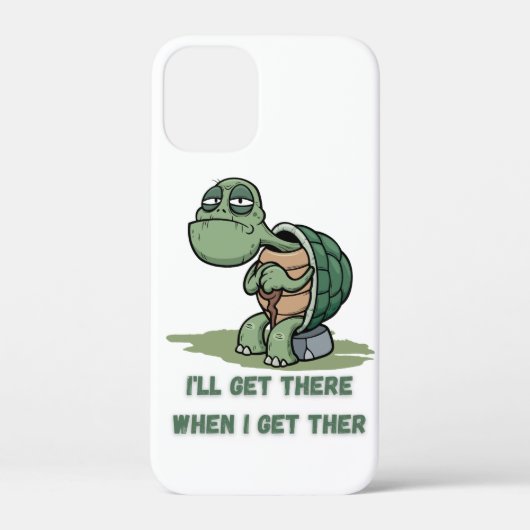 カメのキャラクターTシャツ Case-Mate iPhoneケース (裏面)