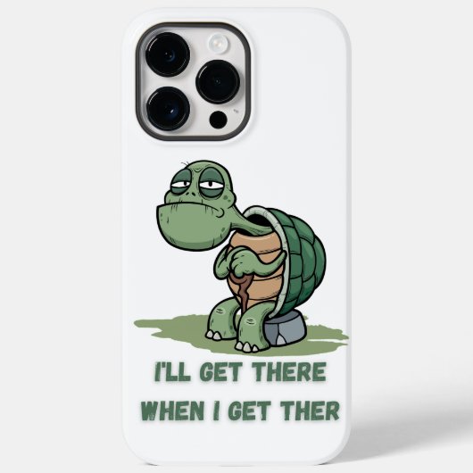 カメのキャラクターTシャツ Case-Mate iPhoneケース (裏面)