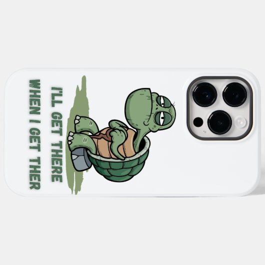 カメのキャラクターTシャツ Case-Mate iPhoneケース (裏面 (横))