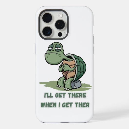 カメのキャラクターTシャツ iPhoneケース (裏面)