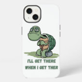 カメのキャラクターTシャツ iPhoneケース (裏面)