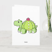 カメのサボテン カード (裏面)