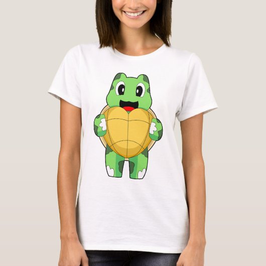 カメのハート Tシャツ (正面)