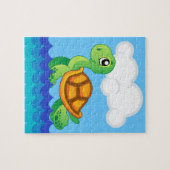 カメのパズルのためのアルファベットT ジグソーパズル (横)