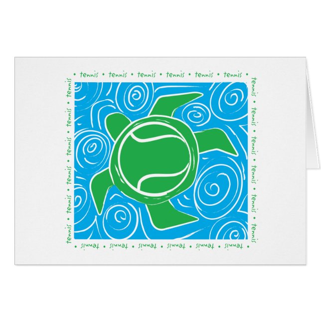 カメのビーチのテニス (正面横)