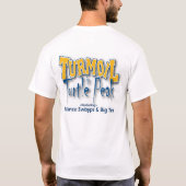 カメのピークの騒ぎ Tシャツ (裏面)