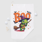 カメのブーの魔女のトリックまたはハロウィーンを治療 ゴルフタオル (インサイチュ)
