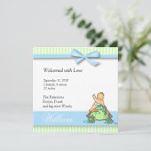 カメのベビーの誕生の発表 案内状 (スタンド正面)