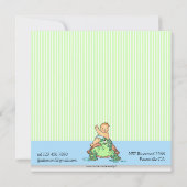 カメのベビーの誕生の発表 案内状 (裏面)