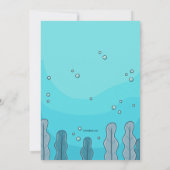 カメのベビーシャワー 招待状 (裏面)