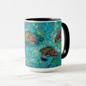 カメのモザイク強化マグカップの貧困 マグカップ (正面右)