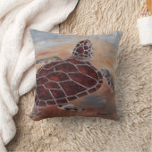 カメの上の頭部 クッション (ブランケット)