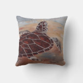 カメの上の頭部 クッション (裏面)