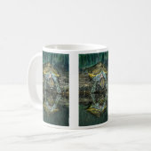 カメの反射のマグ コーヒーマグカップ (正面左)