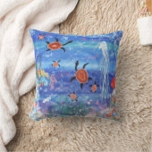 カメの夢を見る枕 クッション (ブランケット)