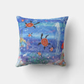 カメの夢を見る枕 クッション (裏面)