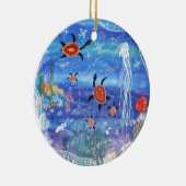 カメの夢 セラミックオーナメント (右)