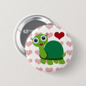 カメの女の子 缶バッジ (正面&裏面)