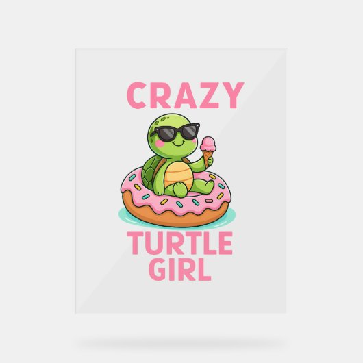 カメの女熱狂する性 アクリルサイン (正面)