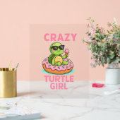 カメの女熱狂する性 アクリルサイン (ウェディング)