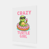 カメの女熱狂する性 アクリルサイン (傾斜)