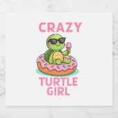 カメの女熱狂する性 スパークリングワインラベル (シングルラベル)