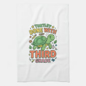 カメの学校を卒業！Turtle School Shirt_ キッチンタオル (縦)