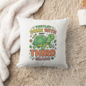カメの学校を卒業！Turtle School Shirt_ クッション (ブランケット)