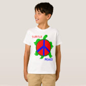 カメの平和子供のTシャツ Tシャツ (正面フル)