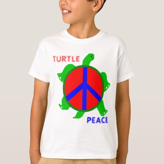 カメの平和子供のTシャツ Tシャツ (正面)