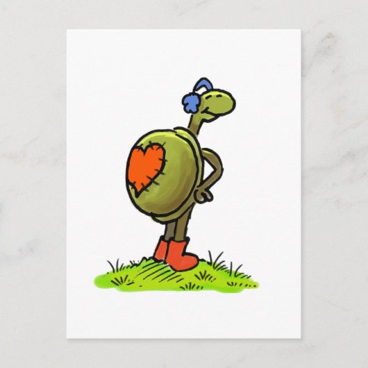 カメの愛のポストカード ポストカード (正面)