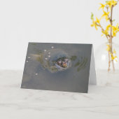 カメの挨拶! カード (黄色い花)