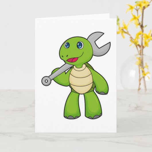 カメの整備用レンチ カード (黄色い花)