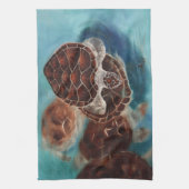 カメの時間 キッチンタオル (縦)