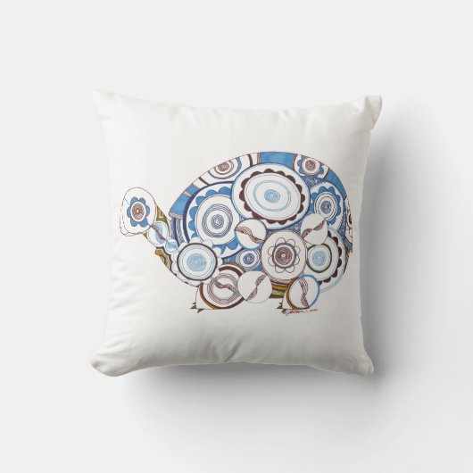 カメの枕 クッション (正面)