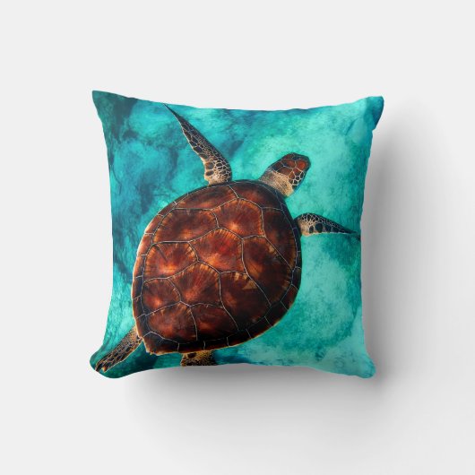 カメの枕 クッション (正面)