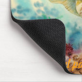 カメの水泳 マウスパッド (コーナー)