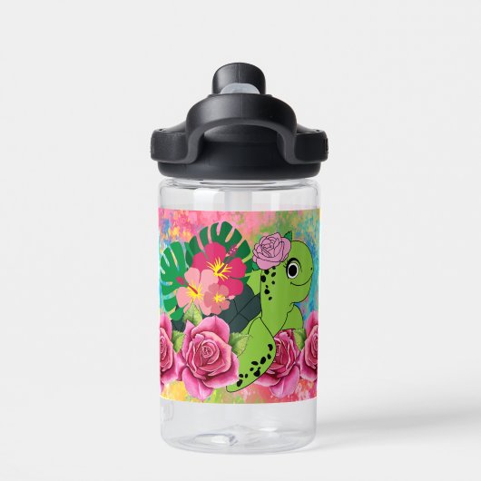 カメの水筒子供へ ウォーターボトル (背面)