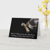 カメの泡 カード (黄色い花)