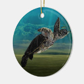 カメの海のオーナメント セラミックオーナメント (左)