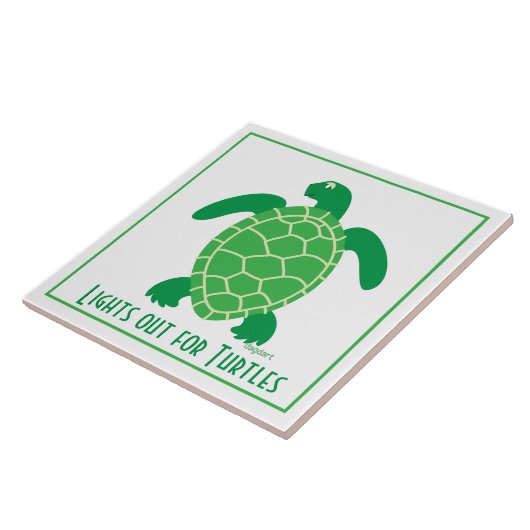 カメの消灯 タイル (側面)