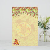 カメの炎の文房具内のカメ 便箋 (スタンド正面)