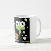 カメの白11のozのクラシックで白いマグ コーヒーマグカップ (正面右)