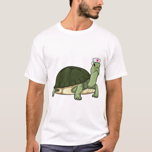 カメの看護師 Tシャツ (正面)