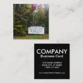 カメの移動 スクエア名刺 (正面/裏面)