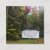 カメの移動 スクエア名刺 (正面)