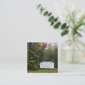 カメの移動 スクエア名刺 (スタンド正面)