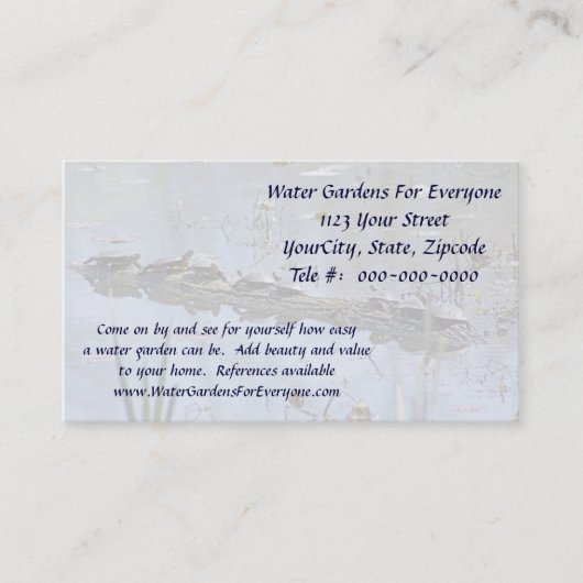 カメの積み重ね 名刺 (正面)