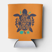 カメの絶滅危救険な海の動物をひそめる 缶クーラー (正面)